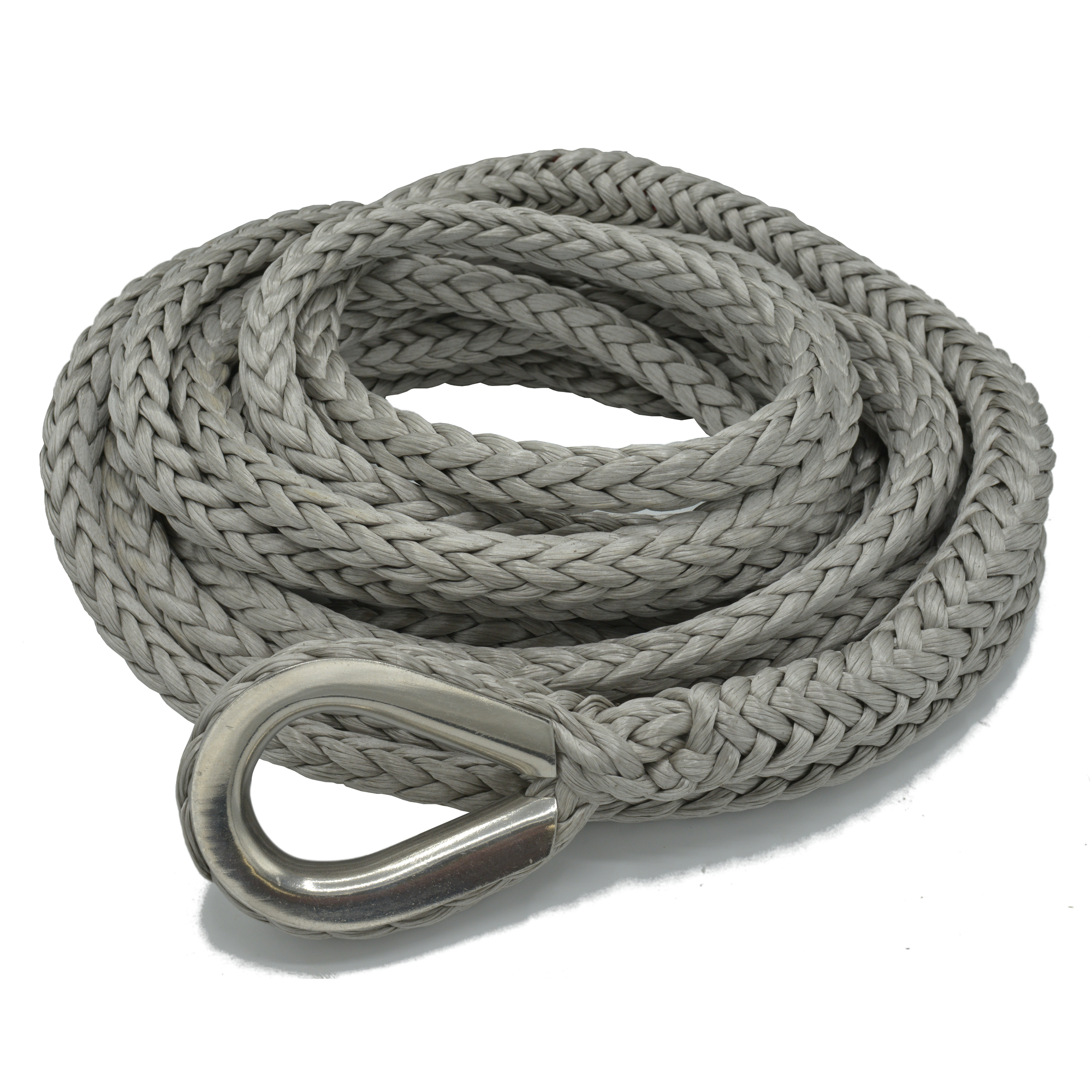Nimbus, Synthetic Winch Line Ext w/Thimble Kevlar Tail, Max. Capacity 50799 lb, Length 50 ft, Diameter 5/8 in, Model# 27-0625050